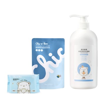 鳳梨酵素奶瓶蔬果洗滌液(瓶裝+補充包)