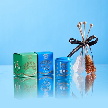 【TWG Tea】迷你茶罐二重奏禮物組 20g/2罐 (口味組合任選) + 茶糖棒 | 盛夏茶禮推薦、收禮人自選茶款、客製化卡片