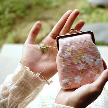 和風開運創意方型收納小口金包/共兩款