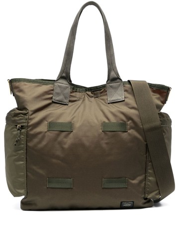 Porter-Yoshida & Co. - logo-patch tote bag - unisex - Fabric - One Size - Green