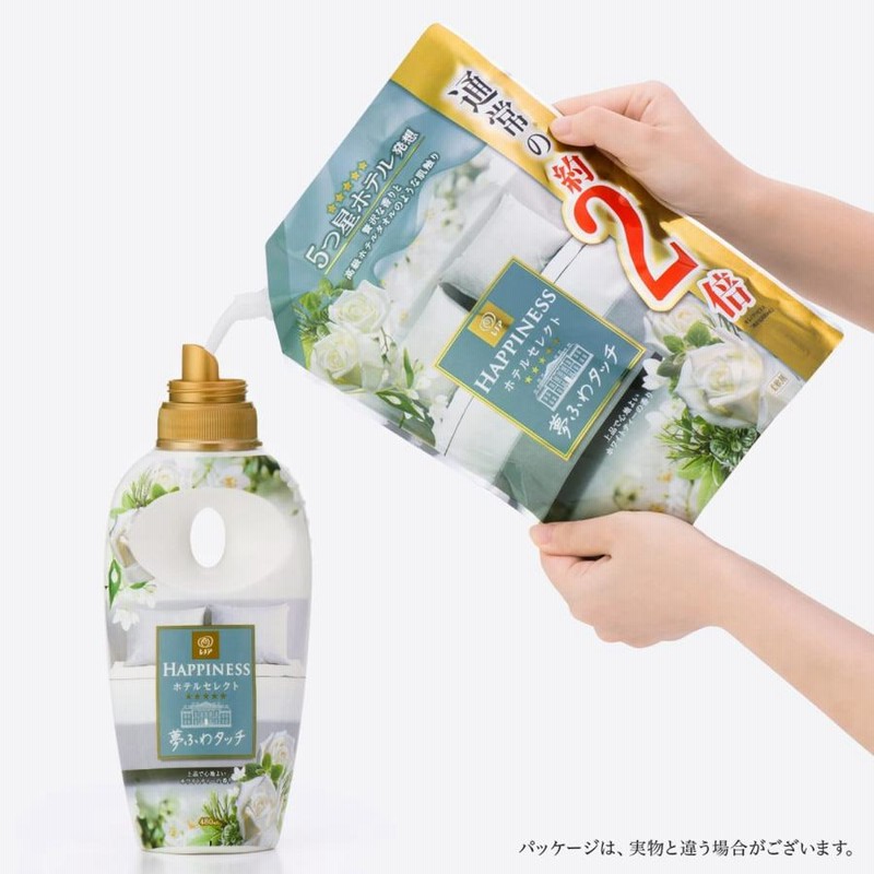 生まれのブランドで生まれのブランドでPG レノア ハピネス 夢ふわタッチ ナチュラル ザクロフローラル 詰替用 超特大サイズ 1400ml 柔軟剤 日用消耗品 