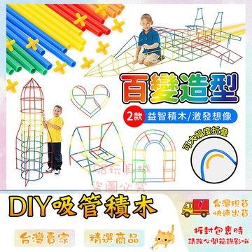吸管積木 4D吸管 積木 吸管拚插積木 益智積木 商檢合格 早教 益智玩具 🔥台灣現貨🔥 😽198玩具城😽 W1184