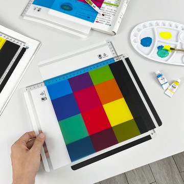 【暗記板】iMAT色彩閱讀記憶墊板2片 CMYK基礎配色