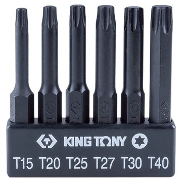 KING TONY 金統立 專業級工具 星型電動起子頭6件組 KT1004D6TQ 1/4吋 150mm  1組