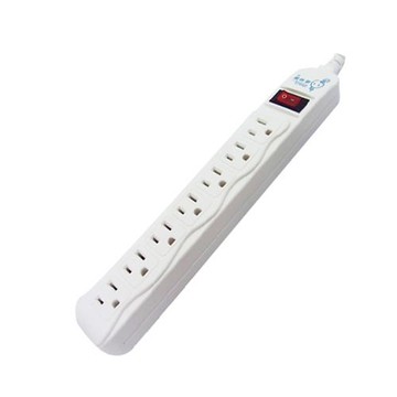 台灣製~【電精靈】 單切平貼式3孔7座延長線 9尺(2.7米) PSK-3017B