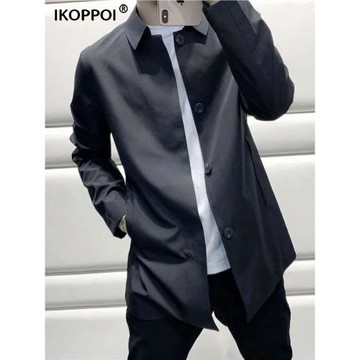 風衣男款2025新款爆款英倫商務男裝休閑上衣男士中長款外套春秋季