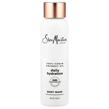 SheaMoisture, 每日補水沐浴露，全初榨椰子油，18 液量盎司（532 毫升）