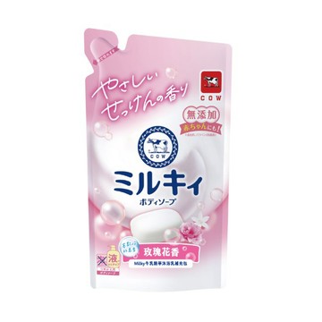 牛乳石鹼 牛乳精華沐浴乳補充包(玫瑰花香)360ML