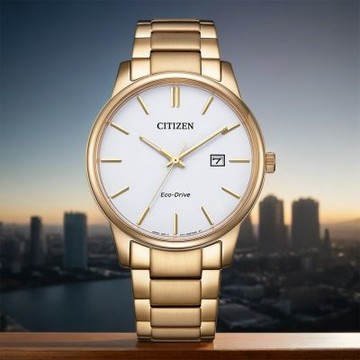 CITIZEN 星辰 光動能簡約手錶 開學換新季 送禮推薦-玫瑰金x白/40mm BM6973-97A