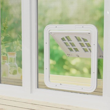 ✹寵物門✹猫门宠物门洞纱窗宠物用品双向自由进出猫咪出入