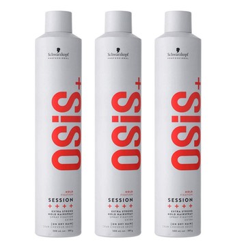 Schwarzkopf施華蔻 OSIS 黑炫風/黑旋風特強定型霧 3號 500ml (3入組)