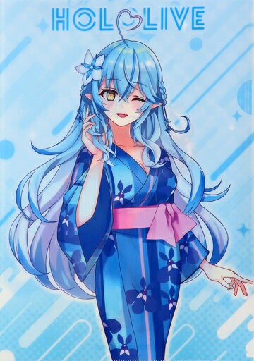雪花???A4文件夾虛擬YouTuber Holo Live×極樂浴池·RAKU SPA合作第三彈植物群If