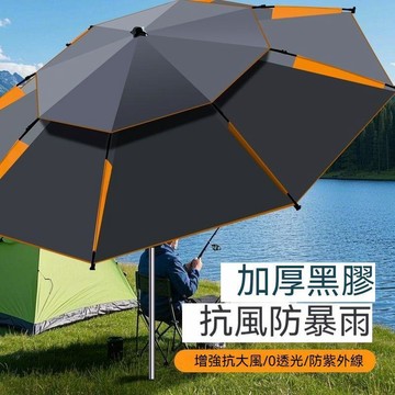 全館免運🔥雨傘 晴雨傘 釣魚專用傘 不鏽鋼傘骨晴雨傘 戶外萬向柺杖12棱不鏽鋼垂釣大傘 防暴雨 擺攤遮陽傘 防曬