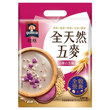 QUAKER 桂格 全天然五麥 山藥白芝麻 10入  295g  1袋
