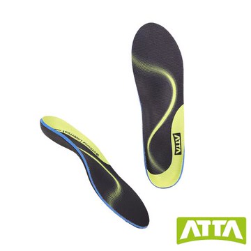 【ATTA】足弓支撐★動態流線機能足弓鞋墊-機能黑