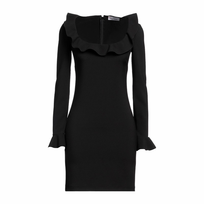レッドヴァレンティノブラックミニドレス