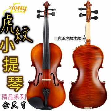 【潔特力樂器】台灣現貨 老闆是老師 極品虎紋楓木小提琴 全尺寸皆有 入門最佳選擇 贈全配件 出貨6大檢測出貨 入門小提琴