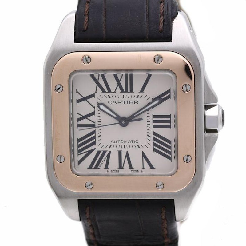 カルティエ 人気 cartier サントス100 サイズ w20107x7 新品 時計 ボーイズ