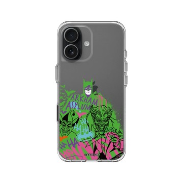 iPhone 17 Clear Case（相機按鈕） 透明 - Joker - 小丑與蝙蝠俠塗鴉款