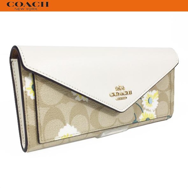 コーチ アウトレット レディース 花柄 財布 長財布 COACH スリム