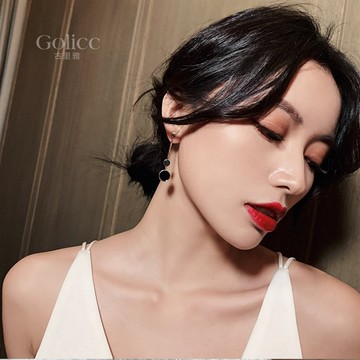 【Gulicc】耳環 不對稱長款耳環