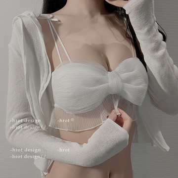 ABC罩杯可穿✨小胸內衣 風琴蝴蝶 內衣 不可拆卸胸墊 性感內衣 甜美蕾絲內衣無鋼圈內衣 乳膠內衣 聚攏收副乳 少女內衣
