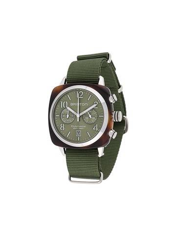 Briston Watches - Clubmaster Classic Chrono 40mm - unisex - Acetate/stainless steel/Sapphire Glass - One Size - Green