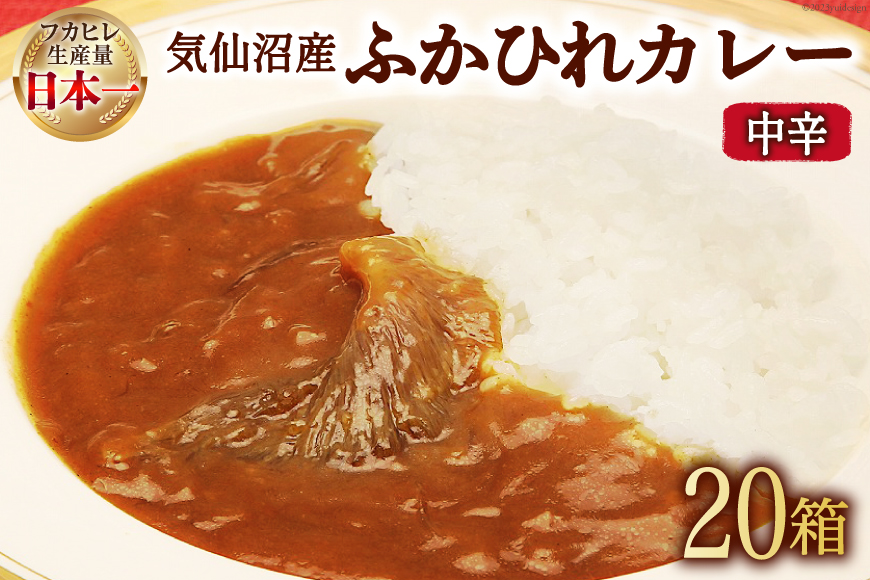 気仙沼産 ふかひれカレー 180g×20箱   気仙沼市物産振興協会   宮城県 気仙沼市 [20560137] カレー レトルト かれー 食品