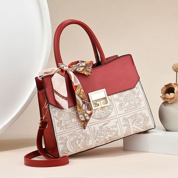 Bag House👜 禮物真皮包包2023高級感大氣國風女包刺繡手提包結婚包中年女士包