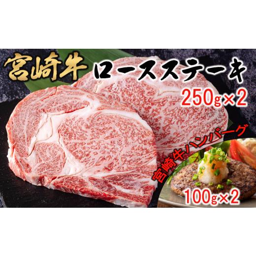 ふるさと納税 宮崎県 美郷町  宮崎牛 ロース ステーキ 250g×2 ぺっぱー ハンバーグ 100g×2 合計700g ミヤチク 冷凍 内閣総理大臣賞受賞 宮崎県産 国産 牛肉 …