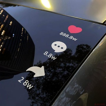 桃園出貨✨2026新款車貼小紅心創意網紅貼紙汽車後擋風玻璃個性車身裝飾