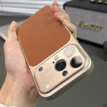 【秒變17Pro】金屬大視窗 牛仔皮紋 防摔殼用於iPhone17 16手機殼15 14 13 12 11 ProMAX