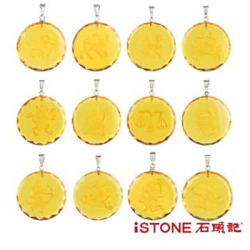 石頭記 黃水晶12星座項鍊-星光璀璨