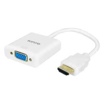 Kinyo HDMI轉VGA影像轉接器 23cm 34g  HDV-011  1個