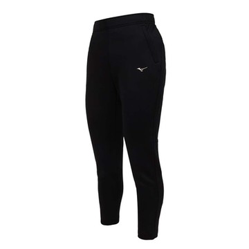 MIZUNO 女針織運動長褲-慢跑 訓練 美津濃 32TDB73109 黑銀