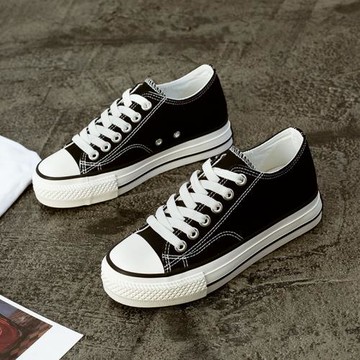 秋季內增高帆布鞋女鞋2025年新款爆款厚底小碼運動板鞋球鞋小個子