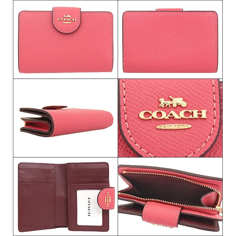 コーチ COACH 財布 二つ折り財布 F06390 6390 ウォーターメロン クロス