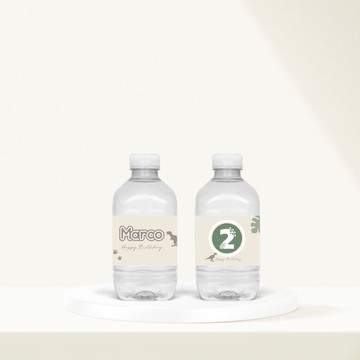 【客製】 恐龍冒險之旅瓶裝水| 派對 | 生日 | 紀念 | 佈置