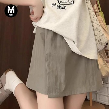 台灣熱銷🔥冰絲山本短裙女 夏季薄2025新款韓版休閒顯瘦運動工裝裙褲半身裙子 短裙 裙子 裙子短裙 大尺碼短裙 百褶褲裙