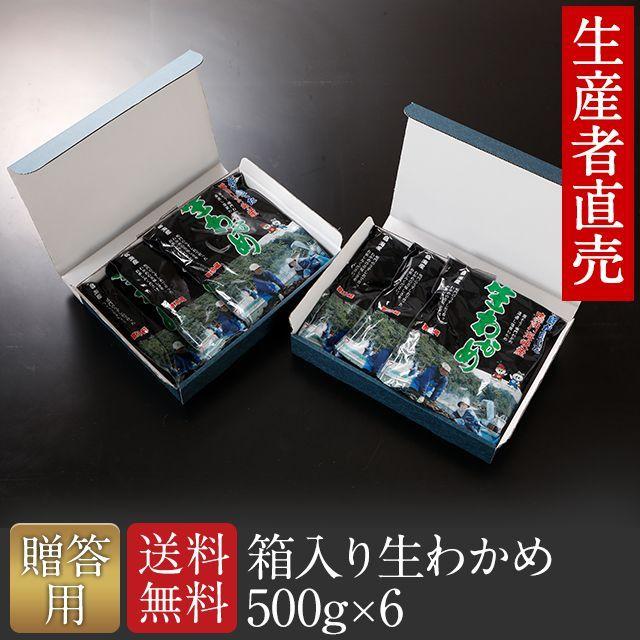 贈答用　わかめ 生わかめ 500g×6個 国産 わかめ ワカメ 生 鳴門海峡 鳴門わかめ 鳴門 徳島 塩わかめ 国産わかめ 塩蔵わかめ 塩蔵ワカメ