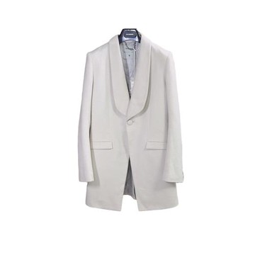 Mihara Yasuhiro 三原康裕 女士象牙白秋冬雅痞毛呢西裝  IT36