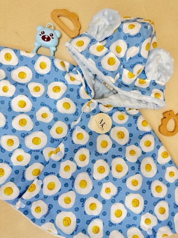 快樂煎蛋派對 Sunny Egg Party Cloak 手作斗篷 彌月禮盒