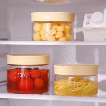 BUYDEEM 北鼎大口徑密封罐 倉鼠罐 小鵝黃  300ml 3入/組