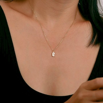 訂製英文名字項鏈s925銀字母項鏈個性化氣質百搭項鏈閨蜜禮物