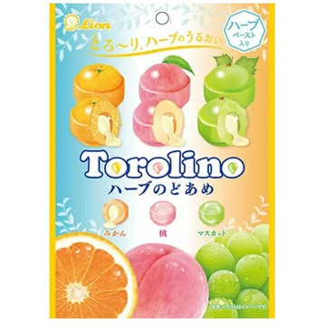 【江戶物語】 LION 獅王 Torolino 綜合水果風味夾心糖 52g 硬糖 草本潤喉糖 流心糖 日本原裝 日本進口