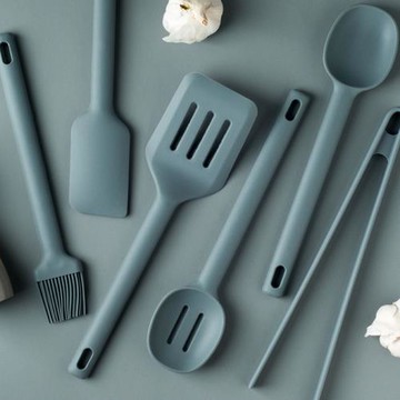 全套食品級硅膠廚具套裝一體小鏟子耐高溫炒菜小號鍋鏟烘焙工具