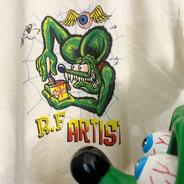 竹北 Goofing-off |RAT FINK 惡搞 老鼠芬克 藝術 美式 男女 復古 重磅 純棉短袖T