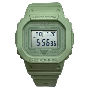 CASIO 卡西歐 G-SHOCK 單色簡約電子錶 GMD-S5600BA-3  綠色