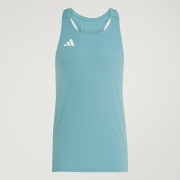 Adidas 愛迪達 Adizero E Snglt JM8311 男 背心 運動背心 綠 亞版 極輕量 吸濕排汗