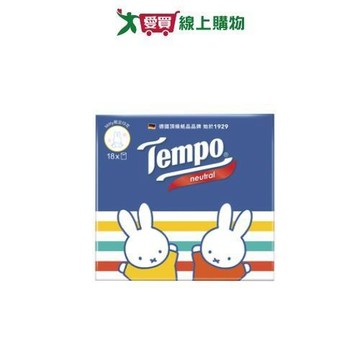 Tempo 4層無香紙手帕7抽x18包【愛買】